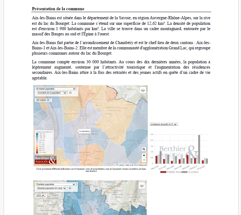Description et analyse de marché commune